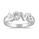 Load image into Gallery viewer, Jewelili Sterling Silver With 1/10 CTTW Natural Diamonds Love Promise Ring
