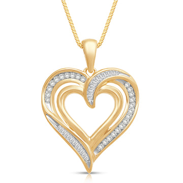 Tiny Sideways Heart Necklace in 14K Gold with Silver or Gold Chain -  Michelle Chang