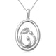 Load image into Gallery viewer, Jewelili Sterling Silver With Mom and Two Children Pendant Necklace
