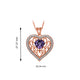 Load image into Gallery viewer, Jewelili Sterling Silver 8 mm Amethyst Heart Shape Pendant Necklace, 18&quot; Rope chain
