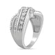 Load image into Gallery viewer, Jewelili Ring with Natural Diamonds Sterling Silver 1/10 CTTW View 4

