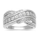 Load image into Gallery viewer, Jewelili Ring with Natural Diamonds Sterling Silver 1/10 CTTW View 1
