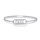 Load image into Gallery viewer, Jewelili Sterling Silver with 1/5 CTTW Diamonds MOM Bangle
