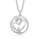 Load image into Gallery viewer, Jewelili Sterling Silver With Parent and One Child Family Pendant Necklace
