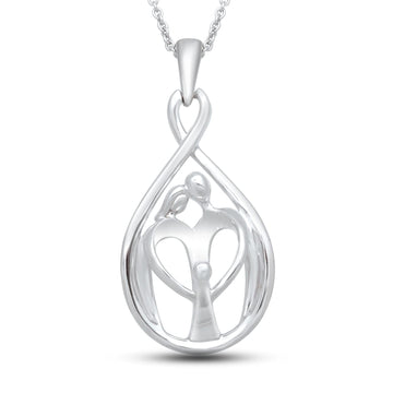 Jewelili Sterling Silver With Parents and One