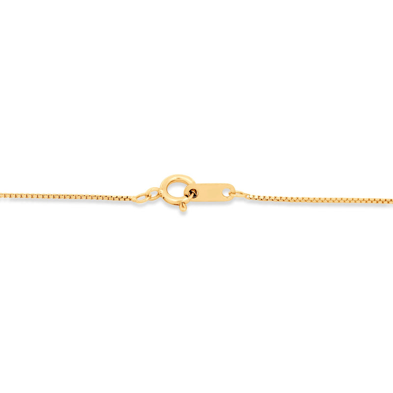 Jewelili 18K Yellow Gold Over Sterling Silver with 1/4 CTTW Diamonds Heart Pendant Necklace