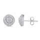 Load image into Gallery viewer, Jewelili Sterling Silver With 1/3 CTTW Natural White Diamonds Stud Earrings
