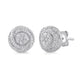 Load image into Gallery viewer, Jewelili Sterling Silver With 1/3 CTTW Natural White Diamonds Stud Earrings
