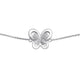 Load image into Gallery viewer, Jewelili Butterfly Bracelet with Natural White Diamonds in Sterling Silver View 2
