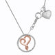 Load image into Gallery viewer, Jewelili Rose Gold Over Sterling Silver with 1/6 CTTW Diamonds Pendant Necklace
