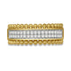 Load image into Gallery viewer, Jewelili 14K Yellow Gold over Sterling Silver 1/3 CTTW Round White Diamonds Band Ring
