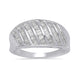 Load image into Gallery viewer, Jewelili Ring with Natural White Baguette Shape Diamonds in Sterling Silver 1/2 CTTW View 2
