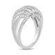 Load image into Gallery viewer, Jewelili Ring with Natural White Baguette Shape Diamonds in Sterling Silver 1/2 CTTW View 3
