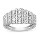 Load image into Gallery viewer, Jewelili Ring with White Round Diamonds in Sterling Silver 1/10 CTTW View 2
