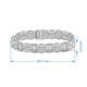 Load image into Gallery viewer, Jewelili Men&#39;s Link Bracelet with Natural White Round Diamonds in Sterling Silver 1/2 CTTW 8.5&quot; View 3
