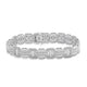 Load image into Gallery viewer, Jewelili Men&#39;s Link Bracelet with Natural White Round Diamonds in Sterling Silver 1/2 CTTW 8.5&quot;
