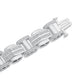 Load image into Gallery viewer, Jewelili Men&#39;s Link Bracelet with Natural White Round Diamonds in Sterling Silver 1/2 CTTW 8.5&quot; View 2
