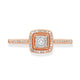 Load image into Gallery viewer, Jewelili Ring with White Diamonds in 10K Rose Gold 1/6 CTTW View 3
