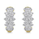 Load image into Gallery viewer, Jewelili Huggies Earrings with Natural White Round Diamonds in 10K Yellow Gold 2 CTTW View 1

