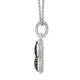 Load image into Gallery viewer, Jewelili Sterling Silver 1/3 CTTW Champagne Diamonds Dog Paw Pendant Necklace
