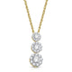 Load image into Gallery viewer, Jewelili Diamond Pendant Necklace in 10K Yellow Gold 1/2 CTTW
