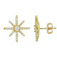 Load image into Gallery viewer, Jewelili Starfish Stud Earrings with Natural White Round Diamonds in 10K Yellow Gold 1/2 CTTW
