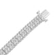 Load image into Gallery viewer, Jewelili Bracelet with Natural White Diamonds in Sterling Silver 1.0 CTTW View 2
