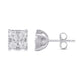 Load image into Gallery viewer, Jewelili 10K White Gold With 1.0 CTTW Natural White Round Diamonds Stud Earrings
