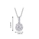 Load image into Gallery viewer, Jewelili 10K White Gold With 1/3 CTTW White Round Diamonds Pendant Necklace
