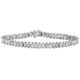 Load image into Gallery viewer, Jewelili Tennis Bracelet Natural White Round Diamonds in Sterling Silver with 1.00 CTTW View 1
