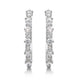 Load image into Gallery viewer, Jewelili Sterling Silver With 1.00 CTTW Natural White Diamond Hoop Earrings
