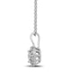 Load image into Gallery viewer, Jewelili Sterling Silver With 1/5 CTTW Lab Grown Diamonds Miracle Plate Pendant Necklace
