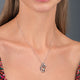 Load image into Gallery viewer, Jewelili Sterling Silver With Parent One Child Family Heart Pendant Necklace
