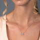 Load image into Gallery viewer, Jewelili Sterling Silver With 1/4 CTTW Diamonds Fashion Pendant Necklace
