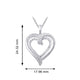 Load image into Gallery viewer, Jewelili Sterling Silver With 1/2 CTTW Diamonds Heart Pendant Necklace

