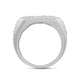 Load image into Gallery viewer, Jewelili Men&#39;s Statement Diamond Ring with Natural White Round Diamonds in 10K White Gold 2.0 CTTW View 3
