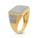 Load image into Gallery viewer, Jewelili Men&#39;s Ring with Natural White Round Diamonds in 10K Yellow Gold 2 CTTW View 4

