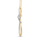 Load image into Gallery viewer, Jewelili 10K Yellow Gold With 1/5 CTTW Natural White Diamonds Cross Pendant Necklace
