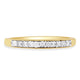 Load image into Gallery viewer, Jewelili 10K Yellow Gold With 1/6 CTTW Round Cut Diamonds Anniversary Band

