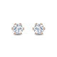 Load image into Gallery viewer, Enchanted Disney Fine Jewelry 14K Rose Gold with 1 1/2 cttw Diamond Majestic Princess Solitaire Earrings
