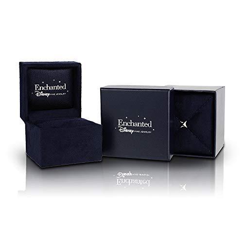 Enchanted Disney Fine Jewelry 10K White Gold with 1/5Cttw Diamond with Paribha Topaz Merida Trio Set Ring