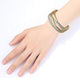 Load image into Gallery viewer, Jewelili Bracelet with Diamonds in 18K Yellow Gold over Brass View 2
