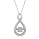 Load image into Gallery viewer, Jewelili Sterling Silver With 1/2 CTTW Diamonds Pendant Necklace
