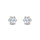 Load image into Gallery viewer, Enchanted Disney Fine Jewelry 14K Yellow Gold with 1/2 cttw Diamond Majestic Princess Solitaire Earrings
