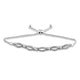 Load image into Gallery viewer, Jewelili Bolo Bracelet Set with Natural White Round Diamonds in Sterling Silver, 9.5&quot; View 2
