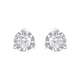 Load image into Gallery viewer, Jewelili Made For You Sterling Silver 1/5 CTTW Natural White Round Lab Grown Diamonds Miracle Plate Stud Earrings
