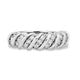 Load image into Gallery viewer, Jewelili Sterling Silver with 1/2 CTTW Natural White Round Diamonds Swirl Band Ring
