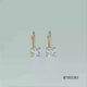 Load and play video in Gallery viewer, Jewelili 10K Yellow Gold With Cubic Zirconia Leverback Earrings
