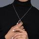 Load image into Gallery viewer, Jewelili 14K Rose Gold over Sterling Silver With 1/6 CTTW Diamonds Circle Pendant Necklace
