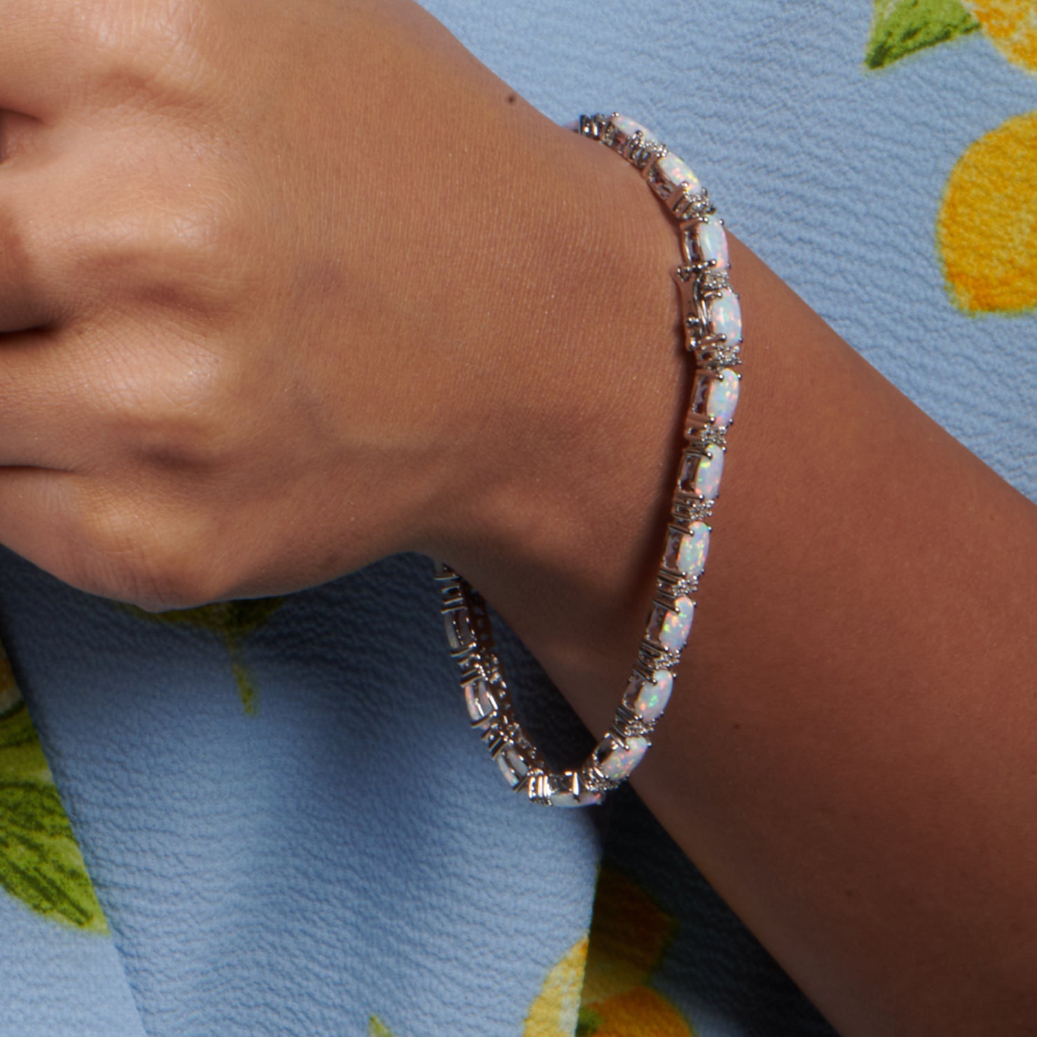 Natural Ethiopian Opal, 925 Sterling Silver, Opal Tennis Bracelet, Fire Opal  Welo Bracelet, October Birthstone, Gift for Her, Women Bracelet - Etsy
